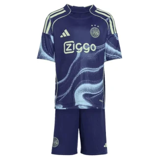 Otroški Nogometni dresi kompleti Ajax Gostujoči 2025-26 z lastnim imenom