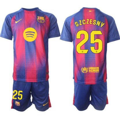 Nogometni dresi kompleti FC Barcelona Domači 2025-26 Wojciech Szczesny 25