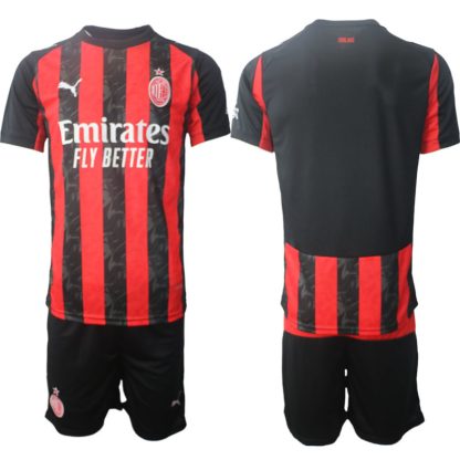 Poceni Moški Nogometni Dresi kompleti AC Milan Domači 2025-26