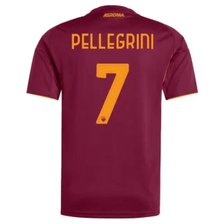 Poceni Nogometni dresi AS Roma Domači 2025-26 Moški Lorenzo Pellegrini 7