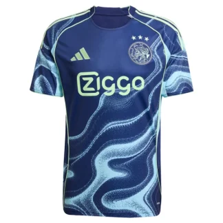 Prodajo Nogometni dresi Ajax Gostujoči 2025-26 Moški modra Kratek Rokav