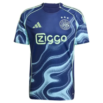 Prodajo Nogometni dresi Ajax Gostujoči 2025-26 Moški modra Kratek Rokav