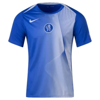 Nogometni dres Chelsea Pre-Match 2025-26 modra Moški Kratek Rokav