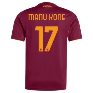 Poceni Nogometni dresi AS Roma Domači 2025-26 Moški Manu Kone 17