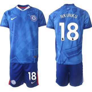 Poceni Nogometni dresi Chelsea Domači 2025-26 tisk Christopher Nkunku 18