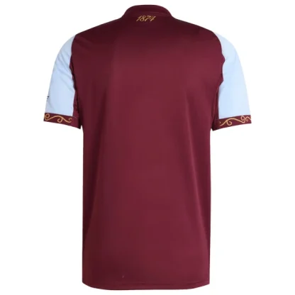 Poceni Moški nogometni dresi Aston Villa Domači 2025-26 Kratek Rokav