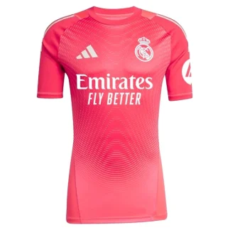 Kupite Nogometni dresi Real Madrid Vratar 2025-26 rdeča Moški Kratek Rokav