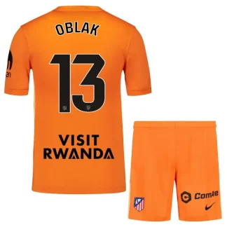 Otroški Dresi kompleti Atletico Madrid Vratar 2025-26 z imenom Jan Oblak 13