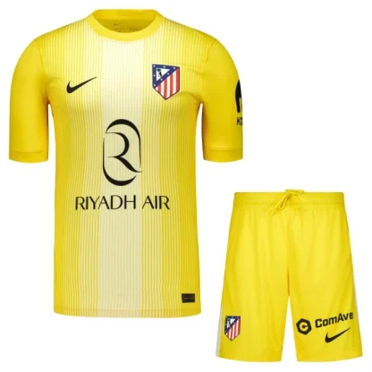 Otroški Dresi kompleti rumena Atletico Madrid Vratar 2025-26 z imenom Jan Oblak 13