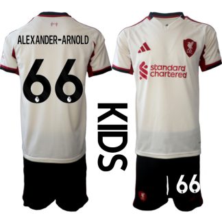 Otroški Nogometni dresi kompleti Liverpool Gostujoči 2025-26 Alexander-Arnold 66