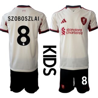 Nogometni dresi otroški kompleti Liverpool Gostujoči 2025-26 Dominik Szoboszlai 8