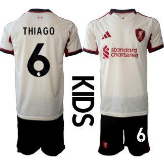 Otroški nogometni dres Liverpool Gostujoči 2025-26 tisk Thiago Alcantara 6