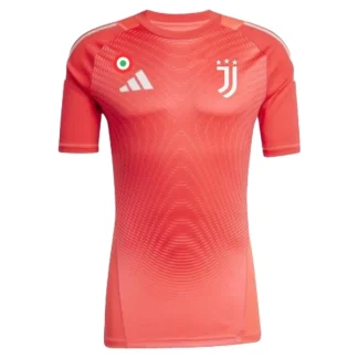 Moški Nogometni Dresi Juventus Vratar 2025-26 Rdeča z lastnim imenom