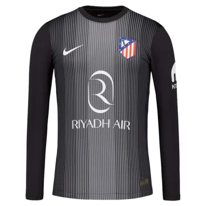 Nogometni dres Atletico Madrid Jan Oblak 13 Vratar 2025-26 črna Dolgi Rokav