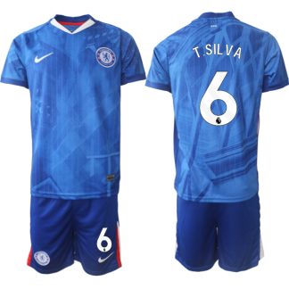 Moški Nogometni dresi kompleti Chelsea Domači 2025-26 Thiago Silva 6