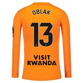 Nogometni dres Atletico Madrid Jan Oblak 13 Vratar 2025-26 oranžna Dolgi Rokav