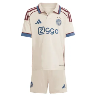 Otroški Nogometni dresi kompleti Ajax Amsterdam Tretji 2025-26 z lastnim imenom