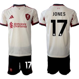 Nogometni dresi kompleti Liverpool Gostujoči 2025-26 z imenom Curtis Jones 17