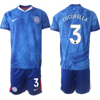 Moški Nogometni dresi kompleti Chelsea Domači 2025-26 tisk Marc Cucurella 3