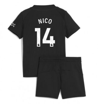 Poceni Nogometni dresi za otroke Manchester City Gostujoči 2025-26 Nico Gonzalez 14