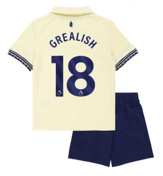 Poceni Nogometni dresi za otroke Jack Grealish #18 Everton Gostujoči 2025-26