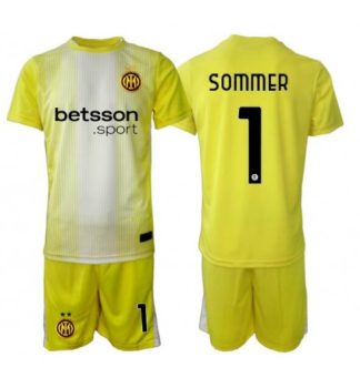 Otroški nogometni dres Yann Sommer #1 Inter Milan Vratar Gostujoči 2025-26