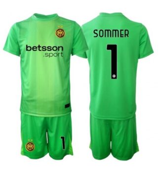 Otroški nogometni dres Yann Sommer #1 Inter Milan Vratar Tretji 2025-26