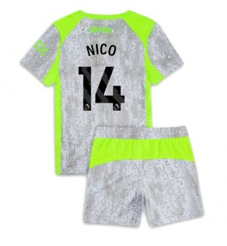 Otroški dresi Manchester City Tretji 2025-26 z imenom Nico Gonzalez 14
