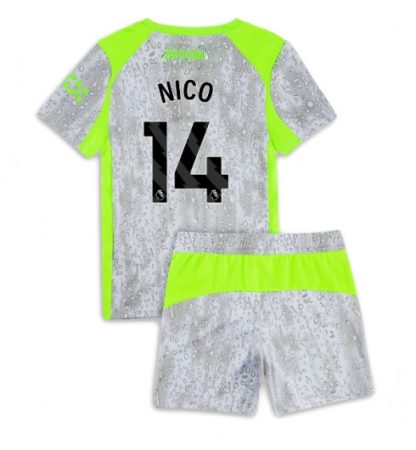 Otroški dresi Manchester City Tretji 2025-26 z imenom Nico Gonzalez 14
