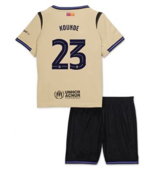 Prodajo Otroški dresi FC Barcelona Gostujoči 2025-26 Jules Kounde 23