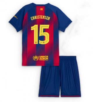 Nogometni dresi komplet FC Barcelona Domači 2025-26 Otroški Andreas Christensen 15