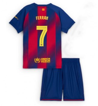 Nogometni dresi komplet FC Barcelona Domači 2025-26 Otroški Ferran Torres 7