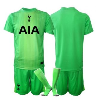 Nogometni dresi Tottenham Hotspur Vratar Domači 2025-26 Otroški zelena z lastnim imenom
