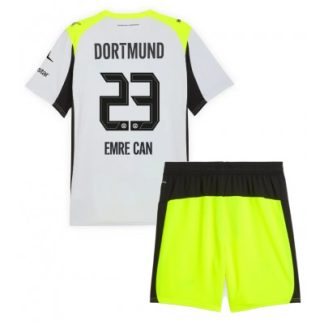 Poceni dresi za otroke BVB Emre Can #23 Borussia Dortmund Gostujoči 2025-26
