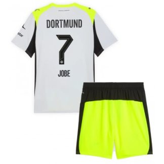 Poceni dresi za otroke BVB Jobe Bellingham #7 Borussia Dortmund Gostujoči 2025-26