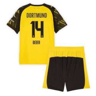Poceni dresi za otroke BVB Maximilian Beier #14 Borussia Dortmund Domači 2025-26
