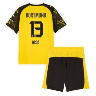 Poceni dresi za otroke BVB Pascal Gross #13 Borussia Dortmund Domači 2025-26