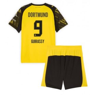 Poceni dresi za otroke BVB Serhou Guirassy #9 Borussia Dortmund Domači 2025-26