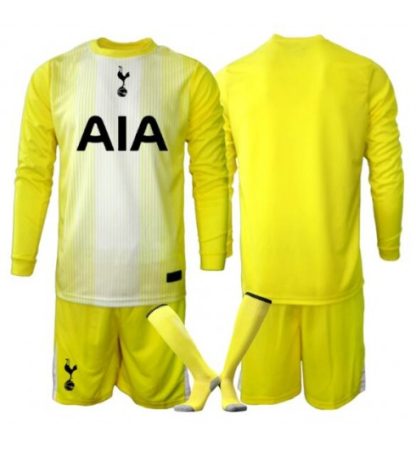 Nogometni dresi za otroke komplet Tottenham Hotspur Vratar Tretji 2025-26 Dolgi rokavi