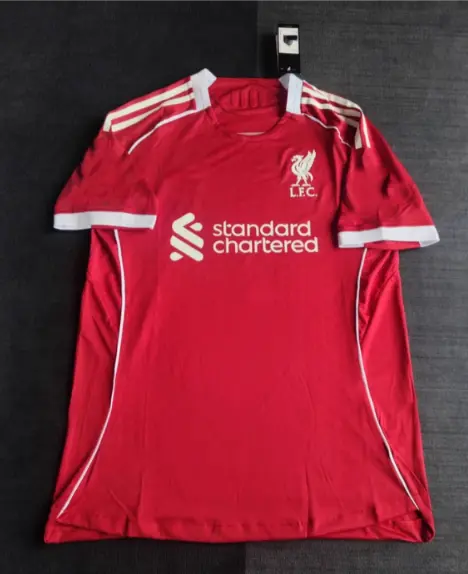 Otroski Nogometni dres kompleti Liverpool Domaci 2025-26 Mohamed Salah 11-1.webp