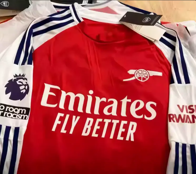 Poceni Moski Nogometni dresi Arsenal Domaci 2025-26 Dolgi Rokav.webp