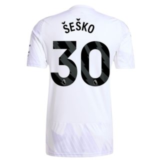 Poceni Nogometni dresi Benjamin Sesko #30 Manchester United Gostujoči 2025-26