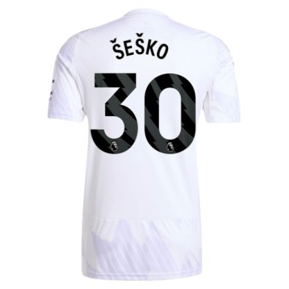 Poceni Nogometni dresi Benjamin Sesko #30 Manchester United Gostujoči 2025-26