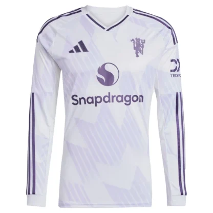 Moški Nogometni dres Benjamin Sesko #30 Manchester United Gostujoči 2025-26 Dolgi Rokav