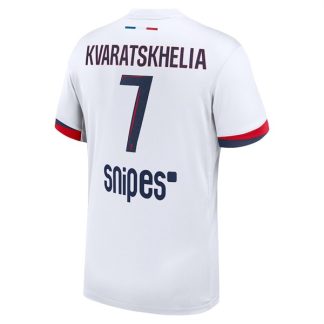 Novi Nogometni dresi Paris Saint-Germain PSG Gostujoči 2025-26 Khvicha Kvaratskhelia 7