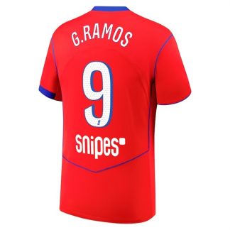 Moški Nogometni dresi Paris Saint-Germain PSG Tretji 2025-26 Goncalo Ramos 9