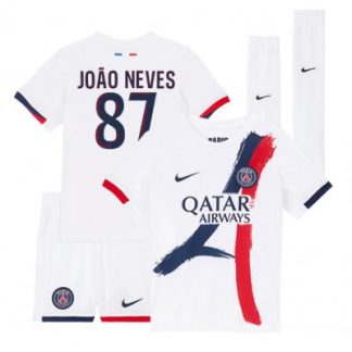 Poceni Nogometni dresi kompleti Paris Saint-Germain PSG Gostujoči 2025-26 Joao Neves 87