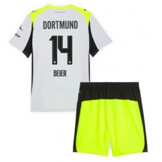 Poceni dresi za otroke Maximilian Beier #14 Borussia Dortmund Gostujoči 2025-26