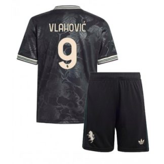 Poceni Otroški dresi kompleti Dusan Vlahovic #9 Juventus Tretji 2025-26