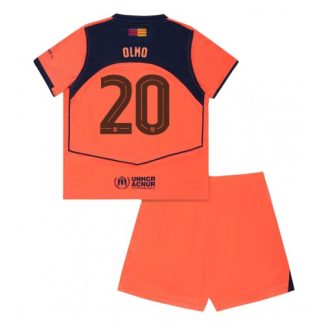 Poceni Otroški Nogometni dresi Dani Olmo #20 FC Barcelona Tretji 2025-26